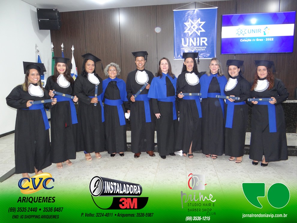 Formandos da Universidade Federal de Rôndonia em Ariquemes