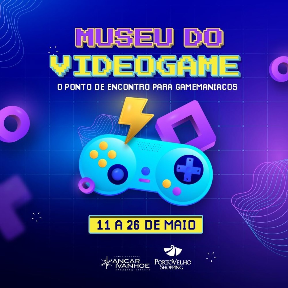 Museu do Videogame reúne mais de 350 consoles e atividades culturais no Porto Velho Shopping