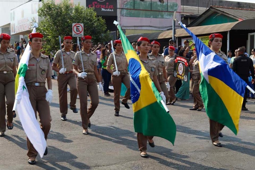 Desfile da Independência acontece no sábado (7), a partir das 7h30, na Avenida Marechal Rondon