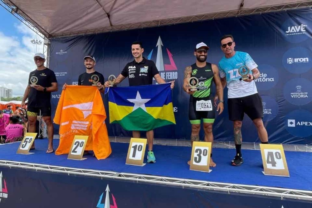 Triatleta rondoniense conquista bicampeonato em competição nacional com suporte do governo de RO