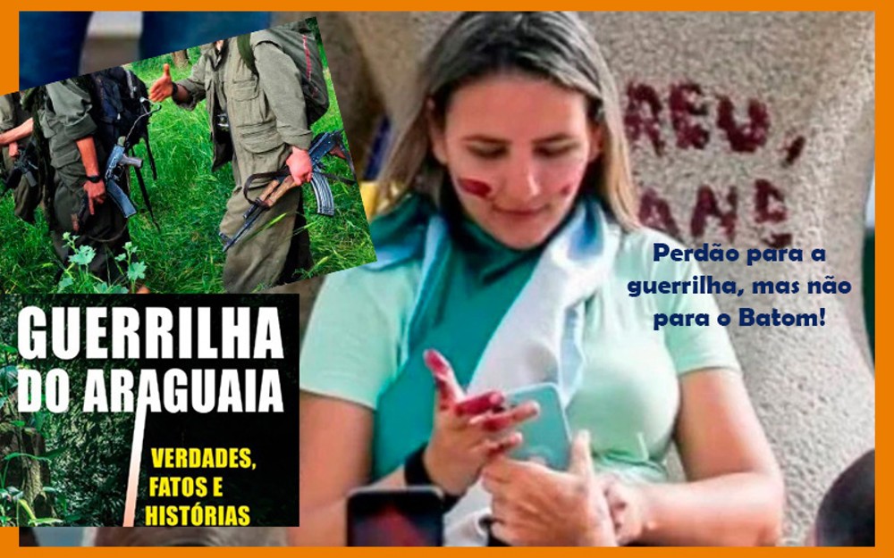 Anistia para criminosos, mas não para a mulher que sujou a estátua com batom