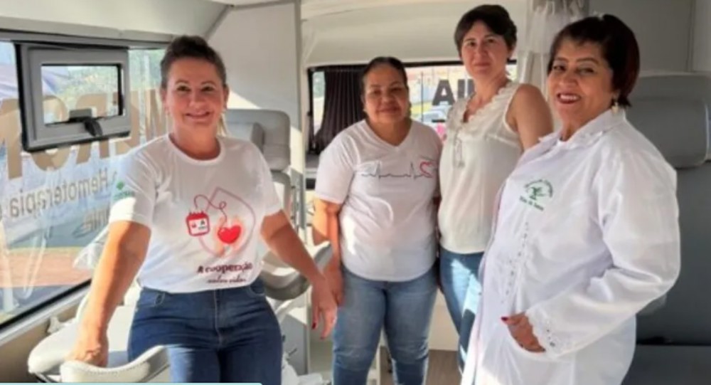 Unidade móvel de coleta de sangue da Fhemeron é apresentada no interior de Rondônia