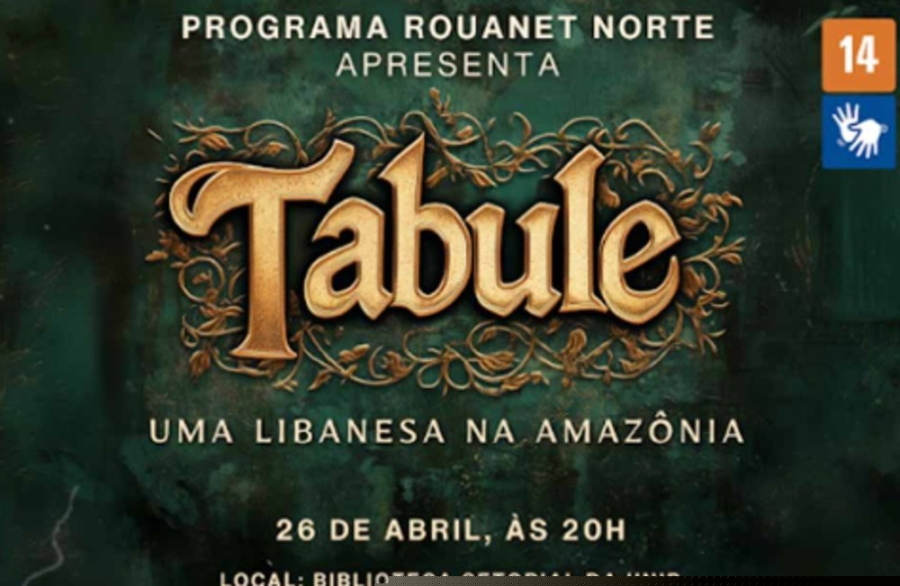 Ariquemes recebe apresentação única do Espetáculo teatral Tabule neste sábado (26)