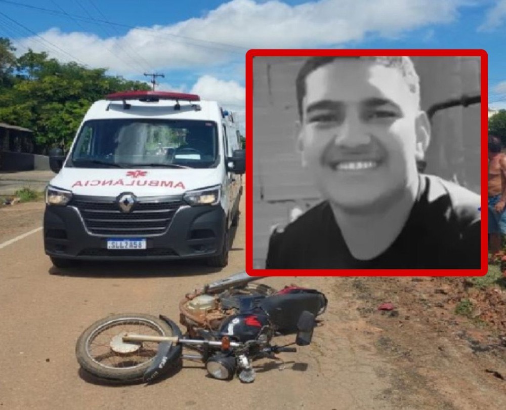 Jovem de 15 anos morre em acidente de moto neste domingo