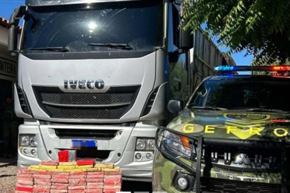 Caminhoneiro que saiu de Ji-Paraná com 105 kg de cocaína é preso em Cáceres