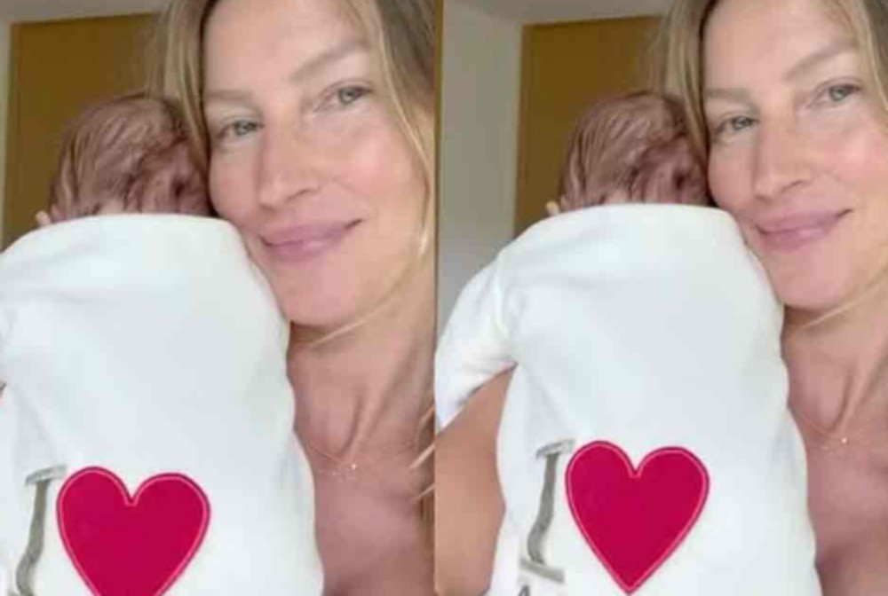 Gisele Bündchen posta foto do caçula: “Ser mãe tem sido o meu maior presente”