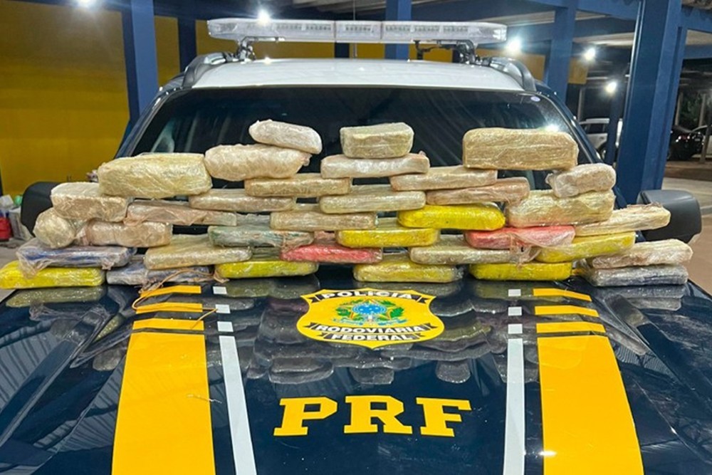 Polícia Rodoviária Federal apreende 28kg de cocaína em Vilhena