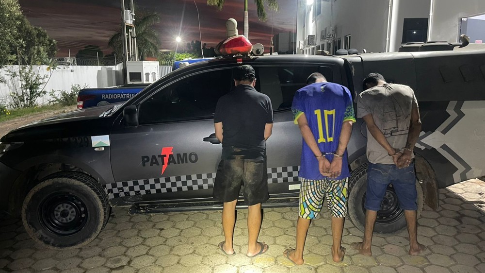 Polícia Militar age rápido e prende três foragidos da justiça em cerâmica desativada