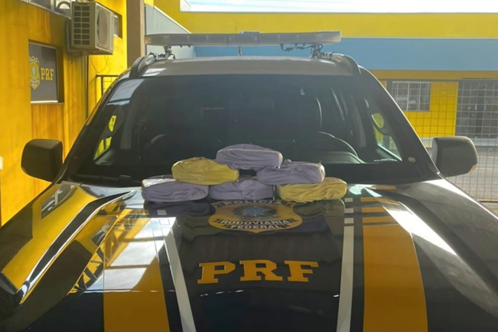 PRF em Rondônia apreende 7kg de pasta-base de cocaína