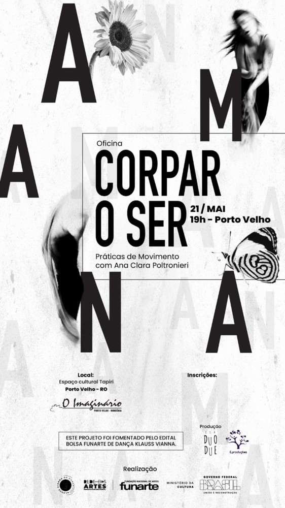 Espetáculo AMANA - 22 e 23 de maio em Porto Velho no Teatro Guaporé