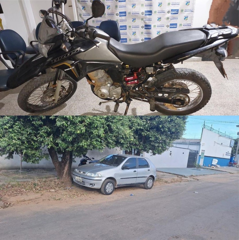 Em Ariquemes, Polícia Militar recupera veículos furtados