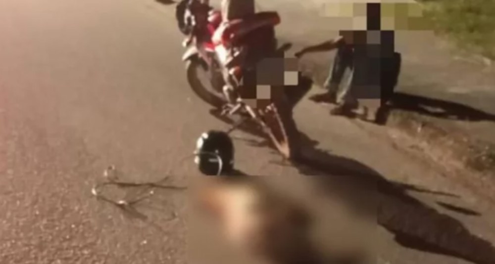 Vídeo: homem é preso após arrastar pitbull morto amarrado à motocicleta em Rondônia