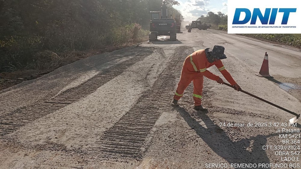 Após diligência, anel viário de Ji-Paraná passa por obras de recuperação
