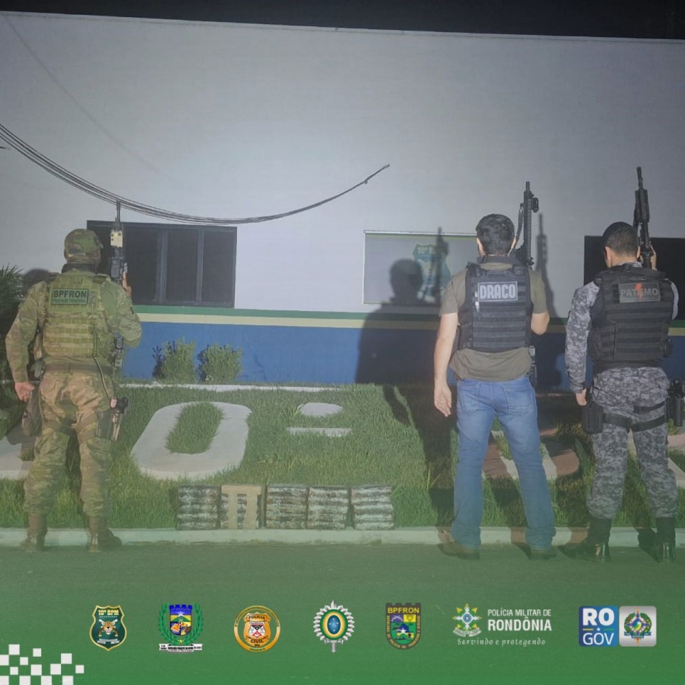 Drogas são apreendidas e suspeitos fogem na fronteira entre Rondônia e Mato Grosso
