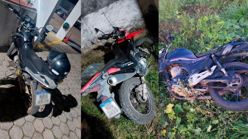 Em Ji-Paraná, Polícia Militar recupera três motos roubadas