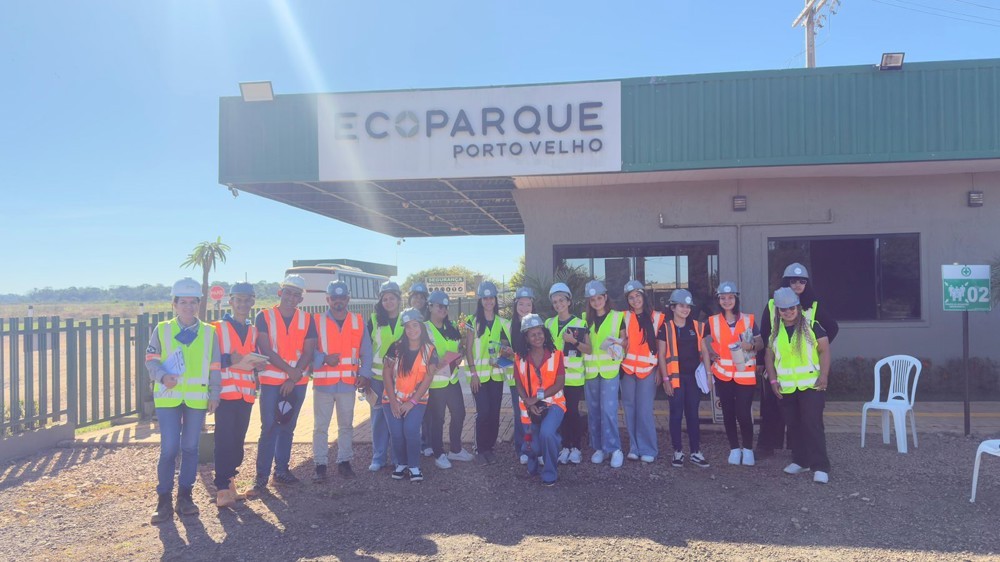 Alunos de escola de Humaitá visitam o Ecoparque e conhecem o funcionamento da gestão de resíduos