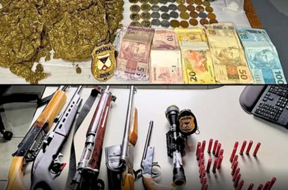 Polícia Civil prende quatro pessoas por tráfico e posse ilegal de arma de fogo