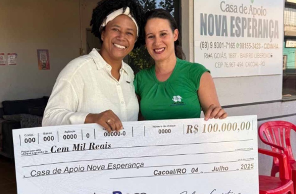Casa de Apoio Nova Esperança em Cacoal recebe R$ 100 mil da deputada Sílvia Cristina