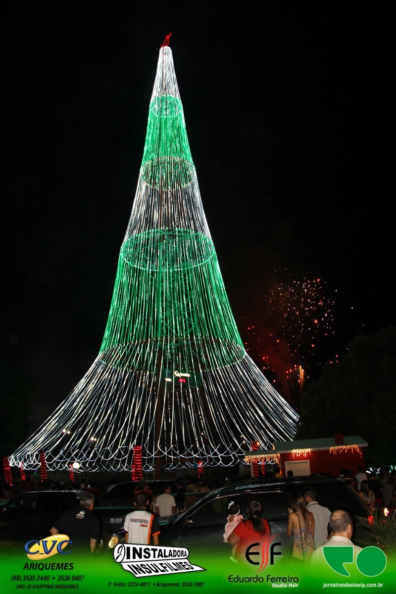 Inauguração da maior árvore de Natal de Rondônia