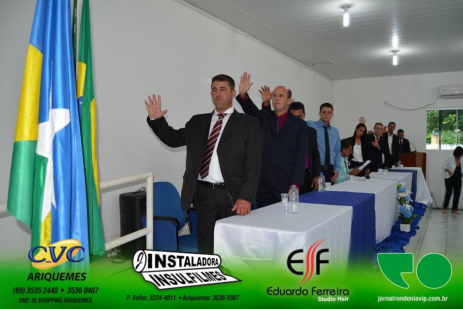 Cerimônia de posse do prefeito, vice e vereadores de Campo Novo