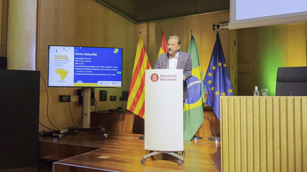 Presidente da AROM apresenta Porto Velho para empresários catalães, em evento em Barcelona