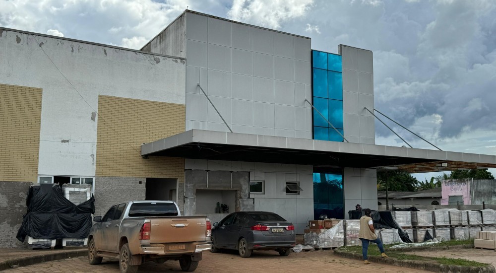 Obra do Hospital Regional de Guajará-Mirim avança para 41%