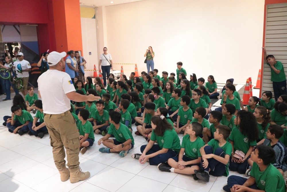 Educação de trânsito atinge 120 alunos da Santa Marcelina com Porto Velho Shopping