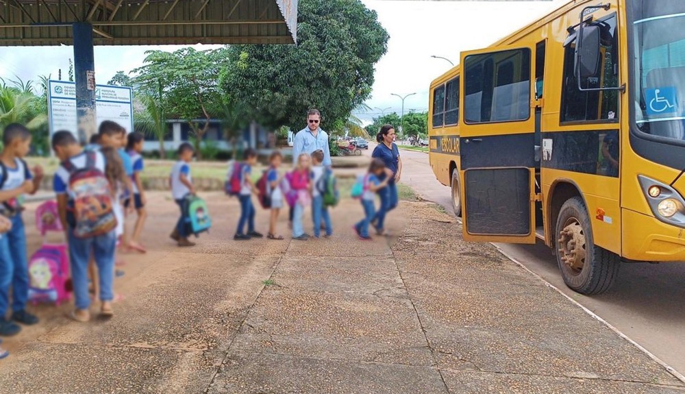 MP verifica segurança no embarque de crianças em transporte escolar em Primavera de Rondônia