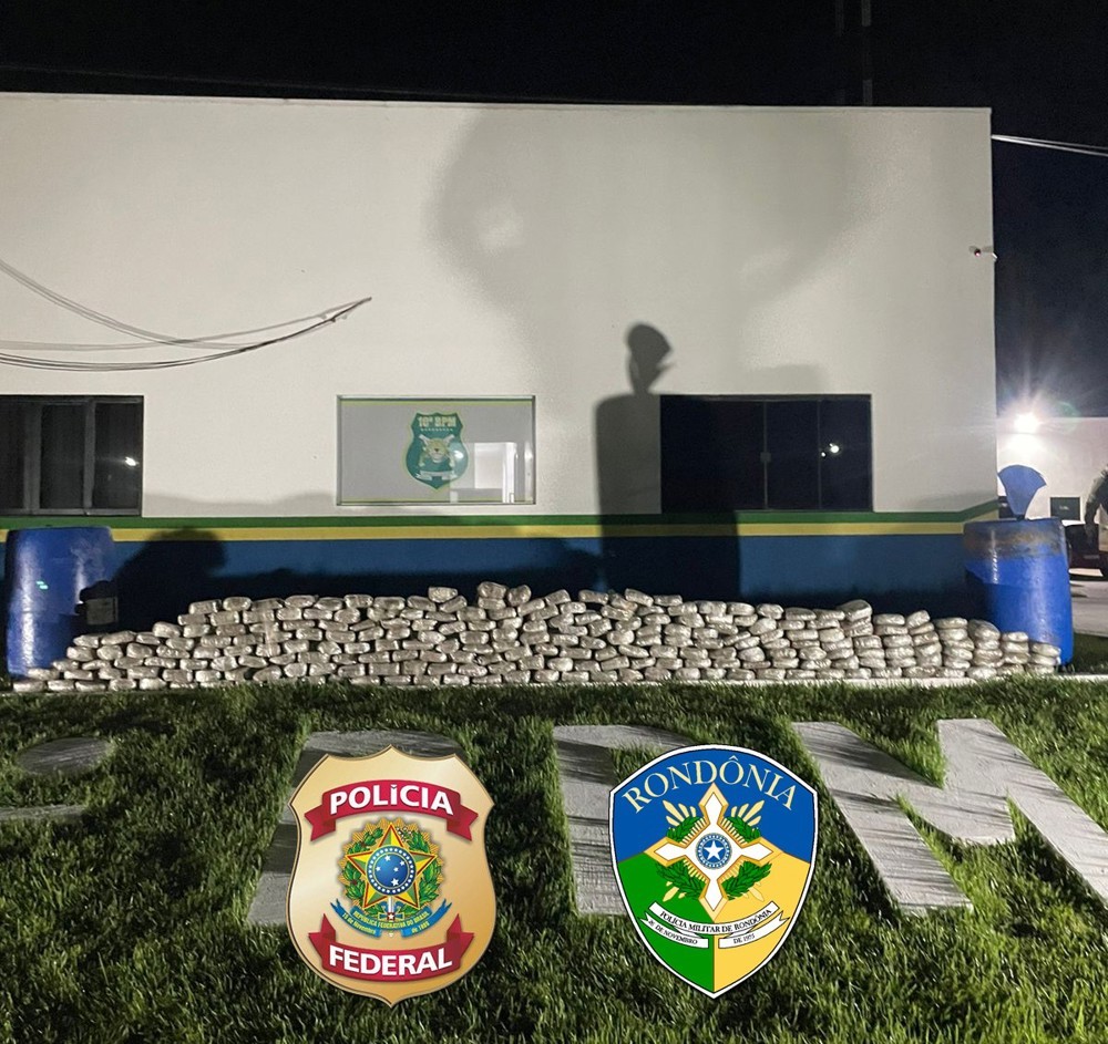 Polícia Federal e Militar interceptam 122kg de maconha em Rondônia