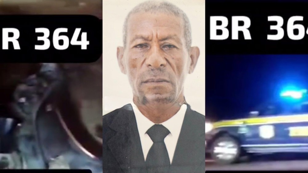 Viatura da Polícia Civil mata idoso atropelado na BR-364