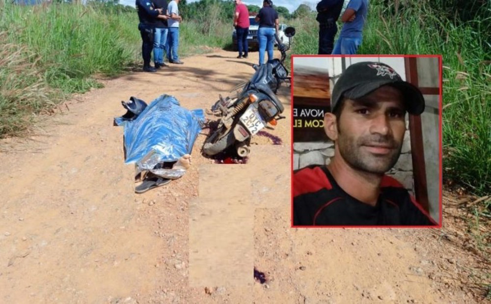 Homem que executou produtor rural na linha 101 em Ouro Preto estava numa moto preta