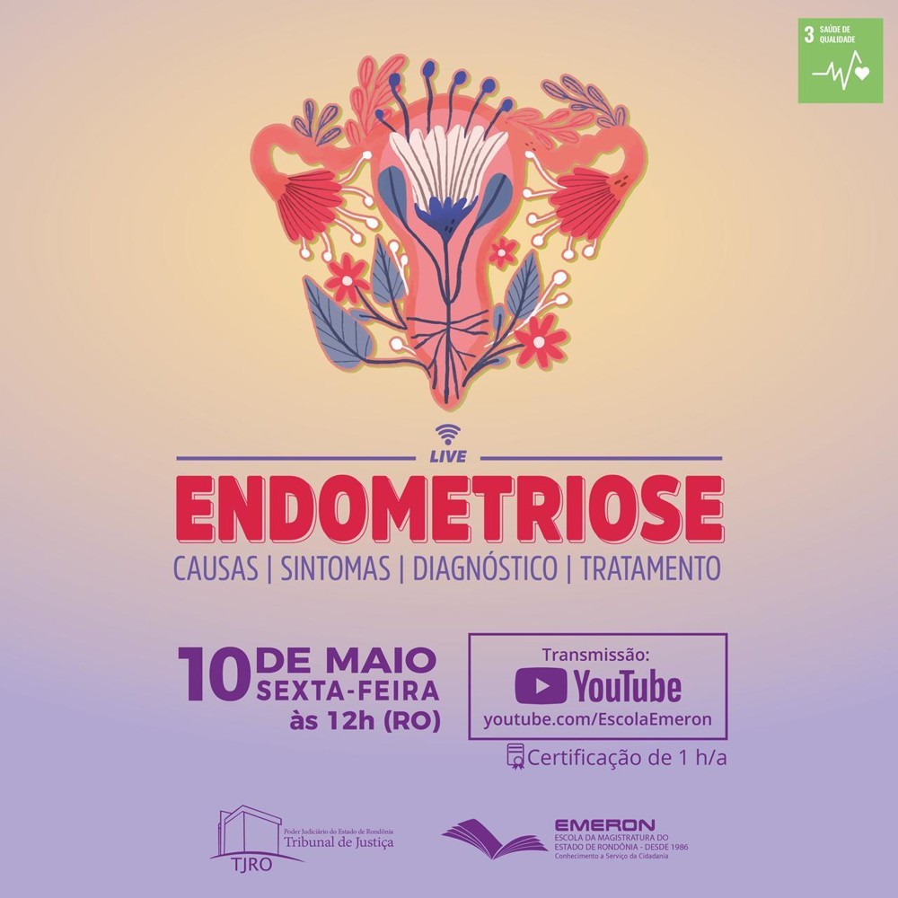 Palestra da Emeron online abordará endometriose: causas, sintomas, diagnóstico e tratamento